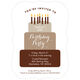 Tiered Cake Birthday Invitations Image 3 of 5